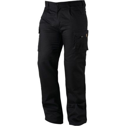 HAWK DELUXE EARTHPRO TROUSER (65%RECYC POLYESTER) BLACK 30 R