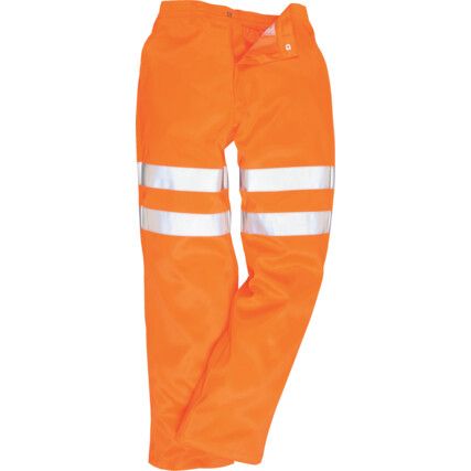 RT45 Hi-Vis Polycotton Orange Railway Trouser - S Reg