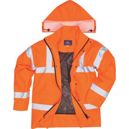 Jacket, Orange, Polyester, L