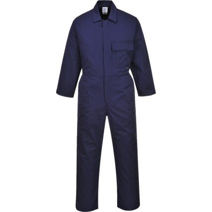 C802 COVERALL NAVY REG LEG (L)