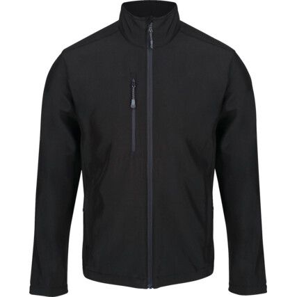 Soft Shell Jacket, Reusable, Men, Black, Polyester, S