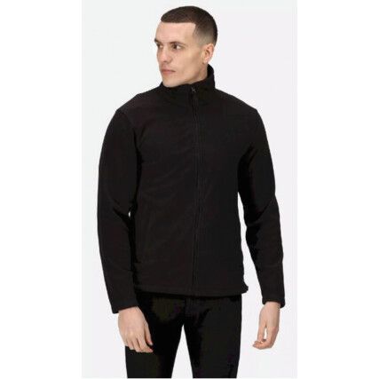 TRF557 REGATTA MICRO FULL ZIP FLEECE BLACK (L)