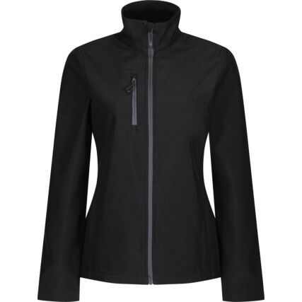 TRA616 HONESTLY MADE WOMENS SOFT SHELL BLACK (10)