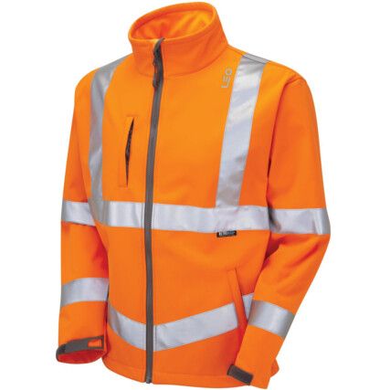 BUCKLAND ISO 20471 CL.3 SOFTSHELL JACKET ORANGE (M)