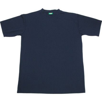 T-Shirt, Unisex, Navy Blue, Polyester, Short Sleeve, 2XL