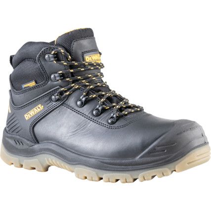 Newark, Unisex Safety Boots Size 7, Black, Leather, Waterproof, Steel Toe Cap, Wide Fit