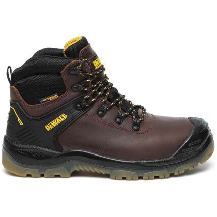 Newark, Unisex Safety Boots Size 10, Brown, Leather, Waterproof, Steel Toe Cap, Wide Fit