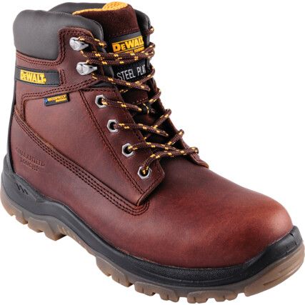 Titanium, Mens Safety Boots Size 12, Brown, Leather, Waterproof, Steel Toe Cap