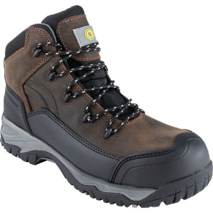 Womens Safety Boots, Size, 6, Brown