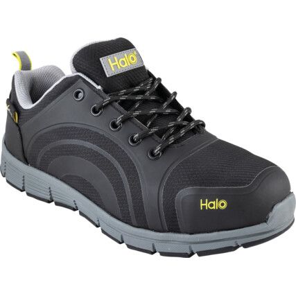 Unisex Metatarsal Safety Trainers, Size 9, Black, Mesh Upper, Steel Toe Cap, S1P, EN ISO 20345:2011