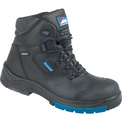 Hygrip, Unisex, Safety Boots, Size 5, Black, Leather Upper, Composite Toe Cap, S3, EN ISO 20345:2011