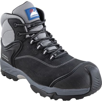 Gravity 2, Mens Safety Boots Size 8, Black, Leather, Waterproof, Metal Free Toe Cap