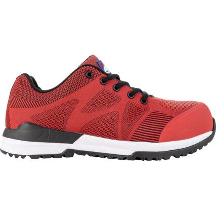 Bounce Unisex Safety Trainers, Size 9, Red, Mesh Upper, Composite Toe Cap, S1P, EN ISO 20345:2011