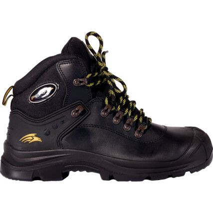 Torsion, Unisex Safety Boots Size 7, Black, Leather