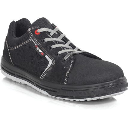 Tyson Men's Safety Trainers, Size 9, Black, Suede/Textile Upper, Steel Toe Cap, S1P, EN ISO 20345:2011