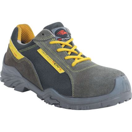 Thunder Unisex Safety Trainers, Size 9, Grey, Suede/Leather Upper, Polycarbonate Toe Cap, S1P, EN ISO 20345:2011