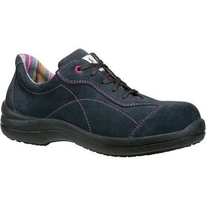 Celia Women's Safety Trainers, Size 4, Blue, Suede Upper, Composite Toe Cap, S3, EN ISO 20345:2011