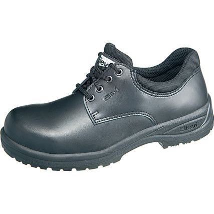 Auto Unisex Metal Safety Shoes, Size 12, Black, Leather Upper, Steel Toe Cap, S2, EN ISO 20345:2011