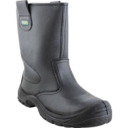 Unisex Metal Rigger Boots, Size 11, Black, Polyurethane Upper, Steel Toe Cap, S3, EN ISO 20345:2011