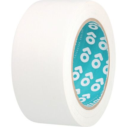 AT8, Adhesive, Floor Marking Tape, PVC, White, 50mm x 33m