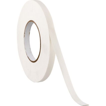 Mounting Tape, Foam, White, 12mm x 15m