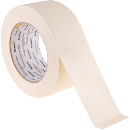 1104 Masking Tape, Crepe Paper, 48mm x 50m, Cream