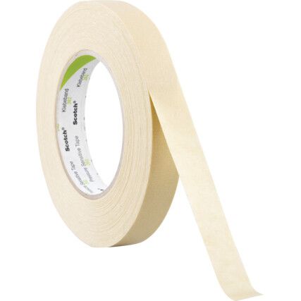 202 Masking Tape, Crepe Paper, 18mm x 50m, Cream