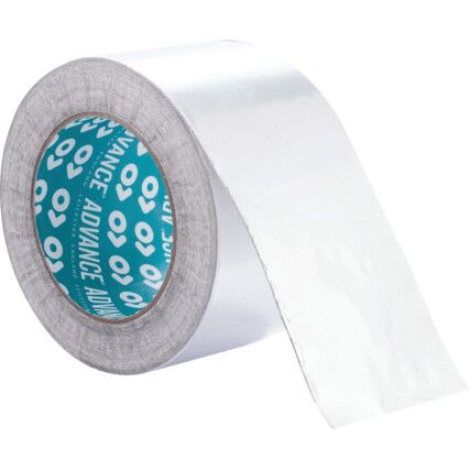 AT500 Flame Retardant Tape, Aluminium Foil, Silver, 75mm x 45m