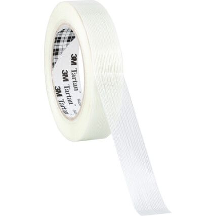 Tartan™ 8953 Packaging Tape, Polypropylene, Clear, 25mm x 50m