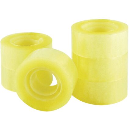 Packaging Tape, Polypropylene, Clear, 24mm x 33m