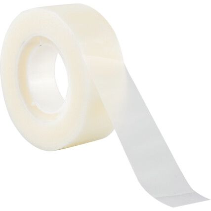 Packaging Tape, Polypropylene, Clear, 19mm x 33m