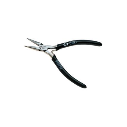 Needle Nose Pliers, Smooth, Alloy Steel, 120mm