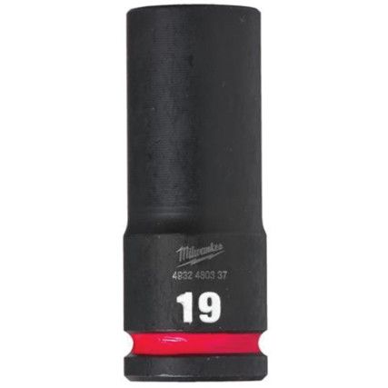 1/2"SQ DRIVE; SHOCKWAVE IMPACT SOCKET 19mm DEEP-II