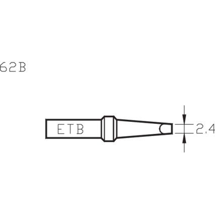 62B 2.4mm SCREWDRIVER ADI RON TIP