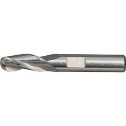 HSS-Co 5% KC3 3* Flute Throwaway Milling Cutters, Weldon Shank: Ball Nose, Metric - Uncoated thumbnail-0