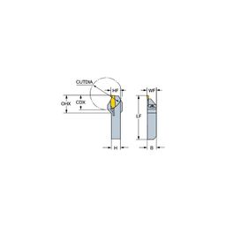 QS-RF123 CoroCutⓇ 1-2 QS Shank Tool For Parting And Grooving thumbnail-0