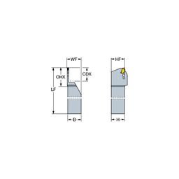 QD-RFF CoroCutⓇ QD Shank Tool For Parting And Grooving thumbnail-0