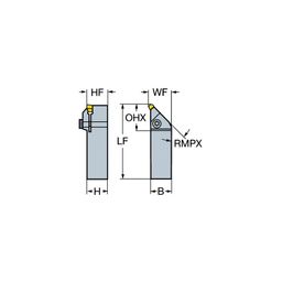 RS151.22 T-MaxⓇ Q-Cut Shank Tool For Undercutting thumbnail-0