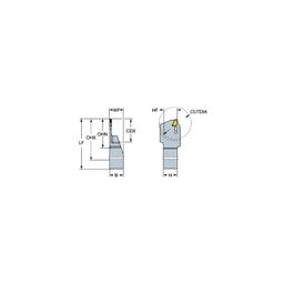 QD-LFF CoroCutⓇ QD Shank Tool For Parting And Grooving
 thumbnail-0