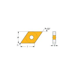 DCMT Turning Inserts Grade IC9250 thumbnail-1