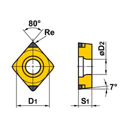 CCMT Turning Inserts Grade 2035 thumbnail-0