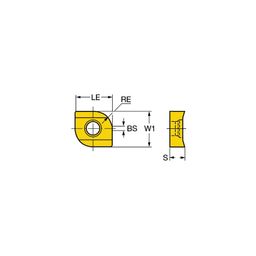 L331.1A CoroMillⓇ 331 Milling Inserts For Slotting Grade 1025 thumbnail-0