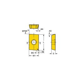 R215.44 U-MaxⓇ Milling Inserts Grade 4030 thumbnail-0