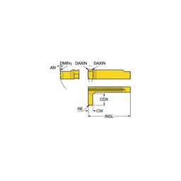 LG123L1 CoroCutⓇ 1-2 Profiling Inserts Grade 1115 thumbnail-0