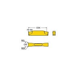 N123F2 CoroCutⓇ 1-2 Grooving Inserts Grade 1105 thumbnail-0