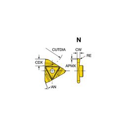 N123T3 CoroCutⓇ 3 Profiling Inserts Grade 1125 thumbnail-0