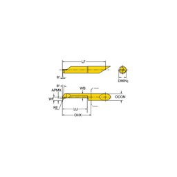 CXS-04T CoroTurnⓇ XS Solid Carbide Tool For Turning Grade 1025 thumbnail-0