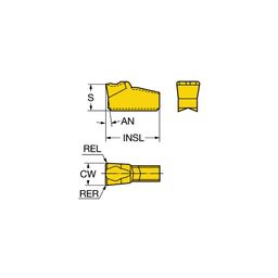 N151.2 T-MaxⓇ Q-Cut Parting Inserts Grade 1145 thumbnail-0