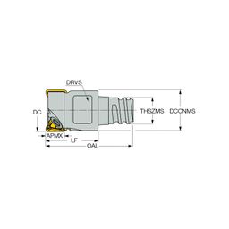 HM390 ETP MM 04 Nanmill 90° Endmills With Multi Master Threaded Adaaptor thumbnail-1