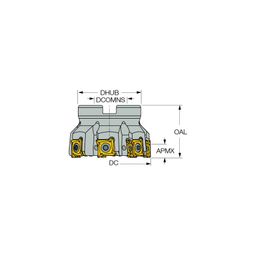 T890HT FLN-R13 90° Facemills thumbnail-1